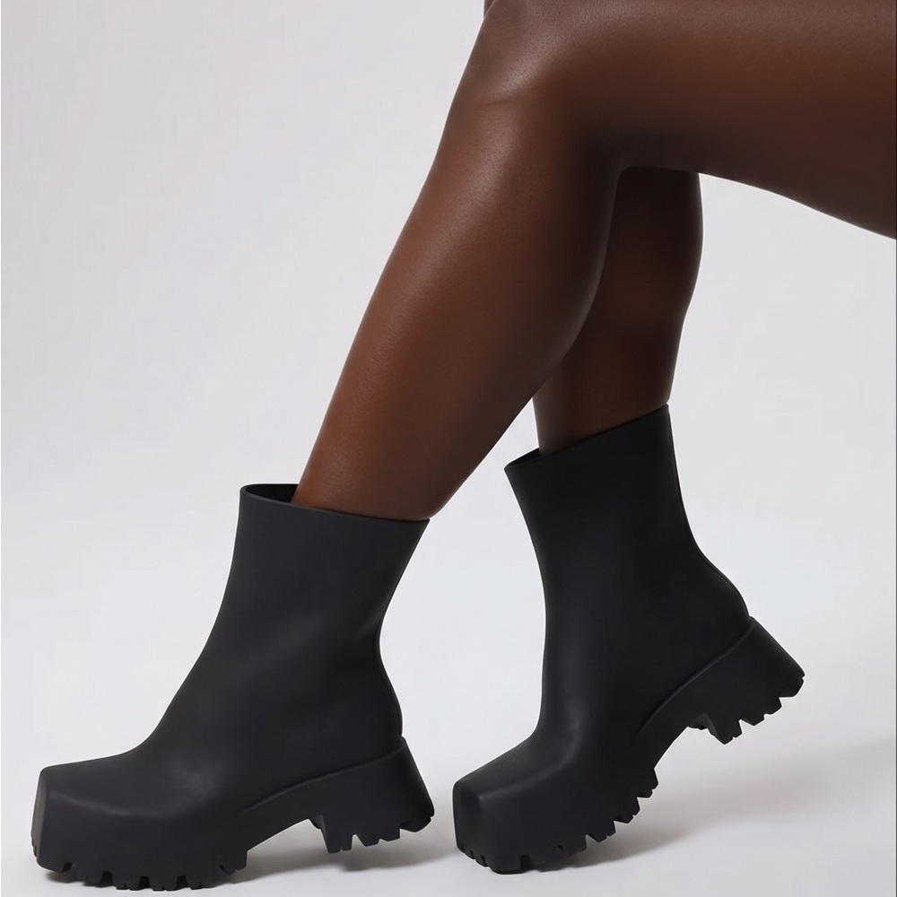 Authentic Balenciaga Trooper Boots – Chunky Lug Sole